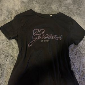 Black Rhinestone Guess shirt